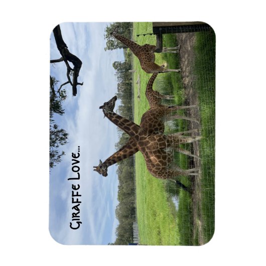 Giraffe liefde...magneet magneet (Verticaal)