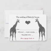Giraffe Liefde RSVP (Voorkant)