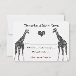 Giraffe Liefde RSVP
