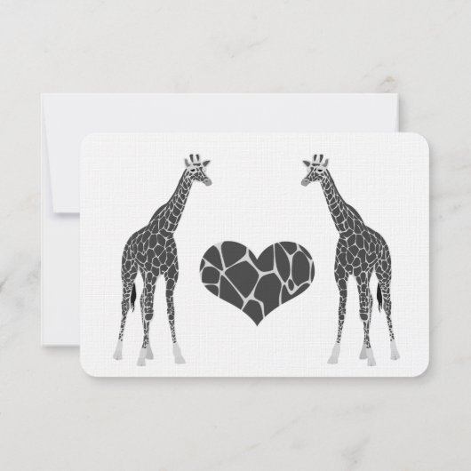 Giraffe Liefde RSVP (Achterkant)