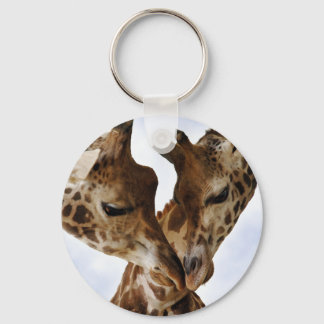 giraffe-liefde sleutelhanger