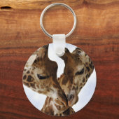 giraffe-liefde sleutelhanger (Voorkant)