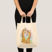 Giraffe liefde tote bag (Voorkant (product))