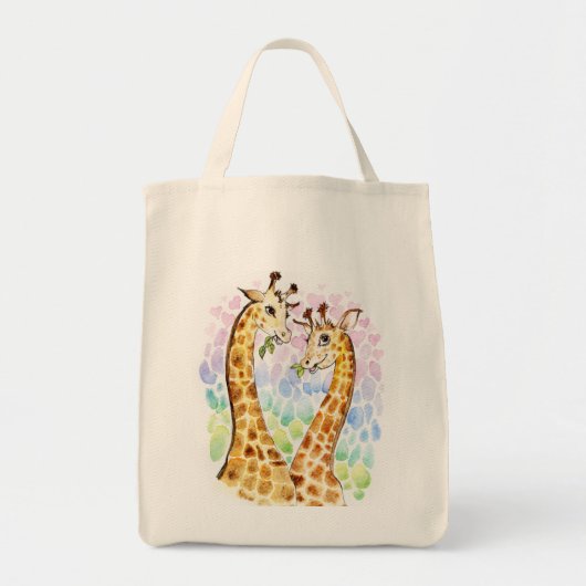 Giraffe liefde tote bag (Voorkant)