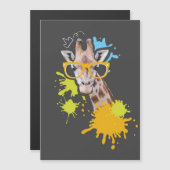 Giraffe liefhebber Cute Giraffe Met Bril (Voorkant / Achterkant)