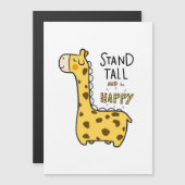 Giraffe Liefhebber Giraffe Sta Rechtop (Voorkant / Achterkant)