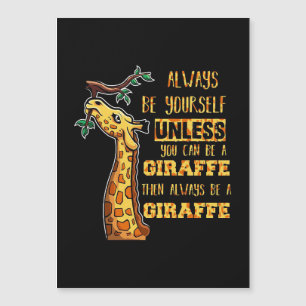 Giraffe Liefhebber Giraffen Wees Altijd Jezelf
