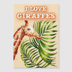Giraffe Liefhebber Ik Hou Van Giraffen