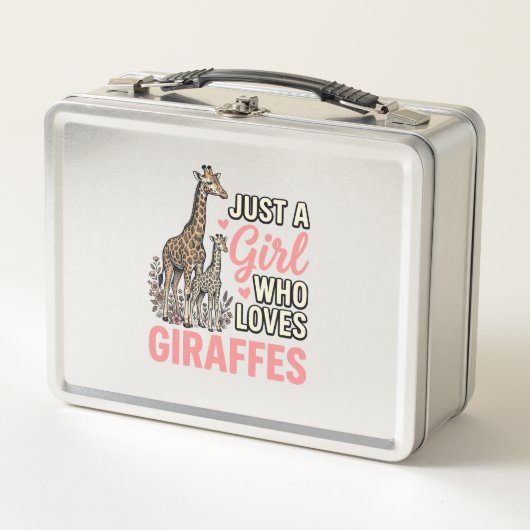 Giraffe Liefhebber Meisje Vintage Gravure Shirt On (Voorkant)