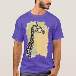 Giraffe lijn Waterverf afschilderen voor Giraffe T-shirt