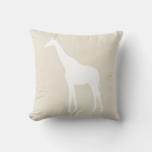 Giraffe, Linen Kussen (Voorkant)