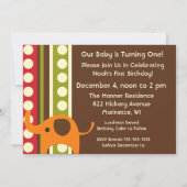 Giraffe Lion Foto dierentuin Birthday Kaart (Achterkant)