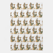 Giraffe Lion Tiger Wildlife Kitchen Handdoeken (Verticaal)