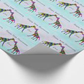 Giraffe Love 50ste Jubileum Cadeaupapier (Hoek)