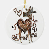 Giraffe LOVE CHRISTMAS ORNAMENT (Voorkant)