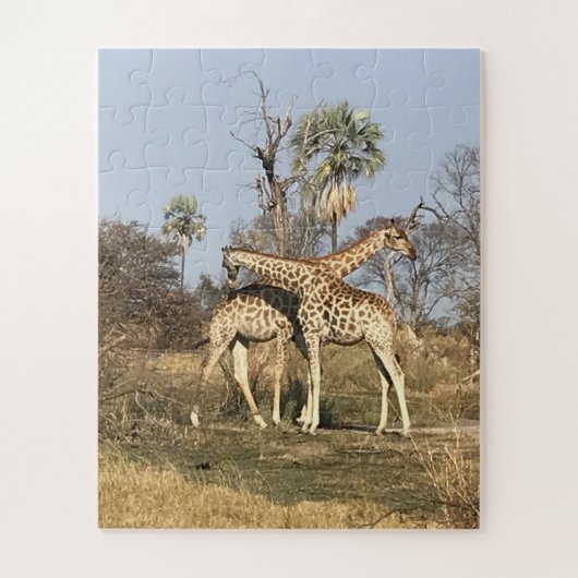 "Giraffe Love in Action Tanzania Legpuzzel (Verticaal)