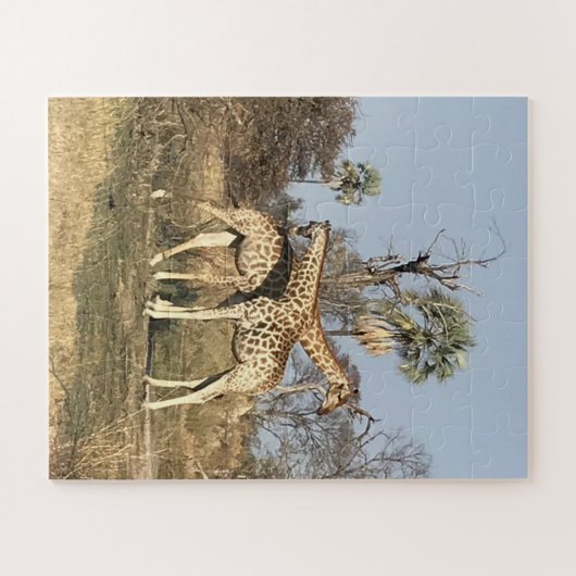 "Giraffe Love in Action Tanzania Legpuzzel (Horizontaal)