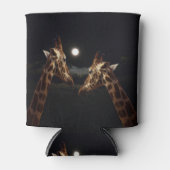 Giraffe Love in the Moonlight Blikjeskoeler (Voorkant)