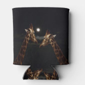 Giraffe Love in the Moonlight Blikjeskoeler (Achterkant)