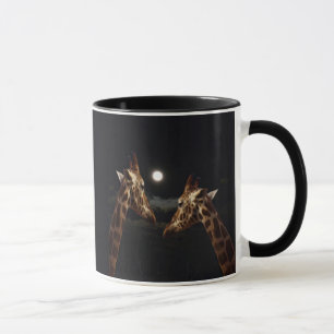 Giraffe Love in the Moonlight Mok