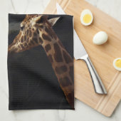 Giraffe Love in the Moonlight Theedoek (Quarter Fold)