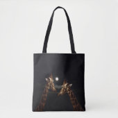 Giraffe Love in the Moonlight Tote Bag (Voorkant)