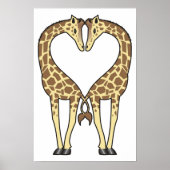 Giraffe Love Poster (Voorkant)