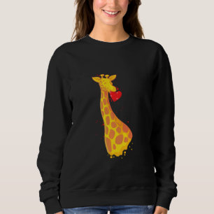 Giraffe Love Valentijnsdag Trui