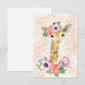 Giraffe Lover Baby Giraffe met ventilator Informatiekaartje (Voorkant / Achterkant)