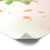 Giraffe Lover Baby Giraffe met ventilator Poster (Hoek)