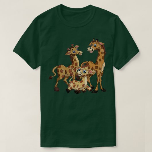 Giraffe Lover Cute Africa Safari dierentuin T-shirt (Design voorkant)