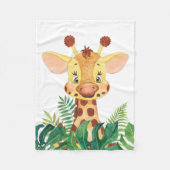 Giraffe Lover Cute Baby Giraffe Fleece Deken (Voorkant)