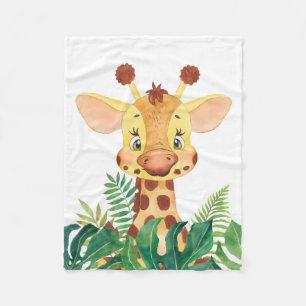Giraffe Lover Cute Baby Giraffe Fleece Deken