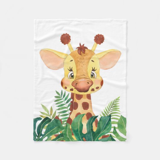 Giraffe Lover Cute Baby Giraffe Fleece Deken (Voorkant)