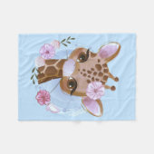 Giraffe Lover Cute Baby Giraffe met ventilator Fleece Deken (Voorkant (Horizontaal))