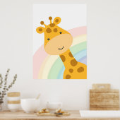 Giraffe Lover Cute Giraffe Peking Poster (Keuken)