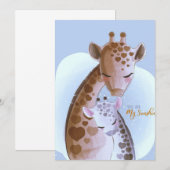 Giraffe Lover Cute Giraffes Bedankkaart (Voorkant / Achterkant)