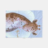 Giraffe Lover Cute Giraffes Fleece Deken (Voorkant (Horizontaal))