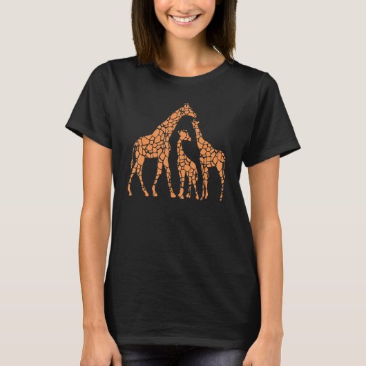 Giraffe Lover Cute Giraffes I Cute Giraffe Zoo Gir T-shirt (Voorkant)