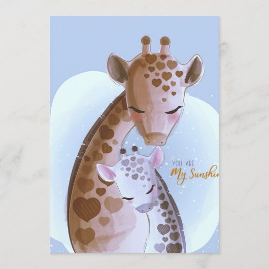 Giraffe Lover Cute Giraffes Programmakaart (Voorkant)