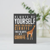 Giraffe Lover Favorite Safari Animal Funny Giraffe Briefkaart (Staand voorkant)