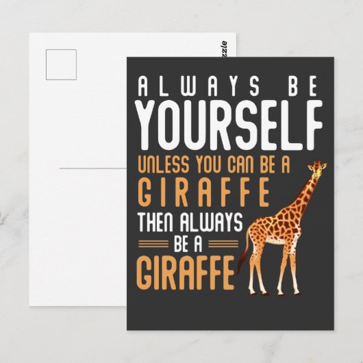 Giraffe Lover Favorite Safari Animal Funny Giraffe Briefkaart (Voorkant / Achterkant)