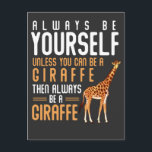 Giraffe Lover Favorite Safari Animal Funny Giraffe Briefkaart<br><div class="desc">Grappig Giraffe citeert voor Afrikaanse dierenartsen. Giraffe Lover Favorite Safari Animal.</div>