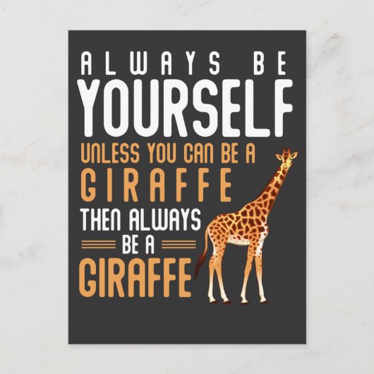 Giraffe Lover Favorite Safari Animal Funny Giraffe Briefkaart (Voorkant)