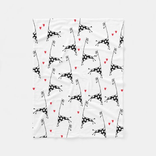 Giraffe Lover - Fleece Blanket Deken (Voorkant)