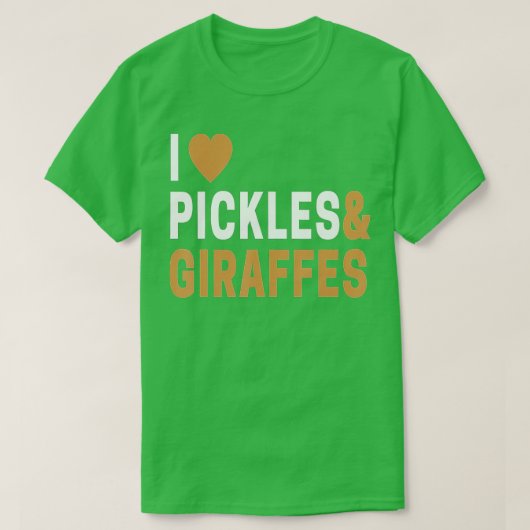 Giraffe Lover geeft mij de Giraffe en het pluim T-shirt (Design voorkant)