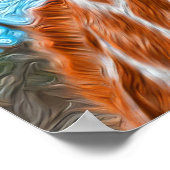 Giraffe Lover Giraffe Art Waterverf Poster (Hoek)