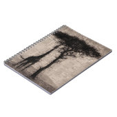 Giraffe Lover Giraffe Newspapier Art Notitieboek (Linkerzijde)