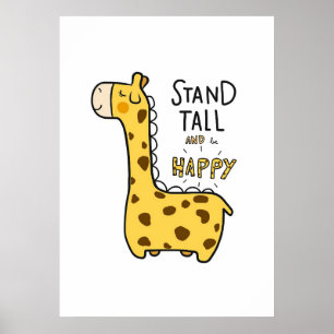 Giraffe Lover Giraffe Poster