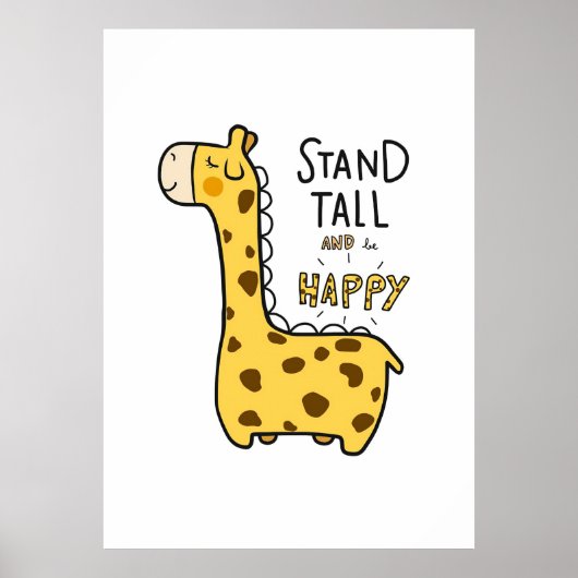 Giraffe Lover Giraffe Poster (Voorkant)
